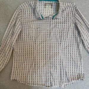 Panhandle Rough Stock Pearl Snap Button Up Western Cowgirl Shirt Size XL